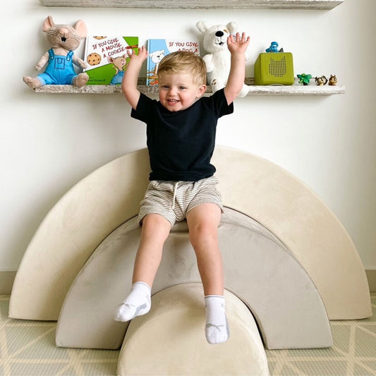 Top-rated kids ride on toys in `dubai UAE! The perfect gift ideas for children, rainbow rocker indoor soft play set