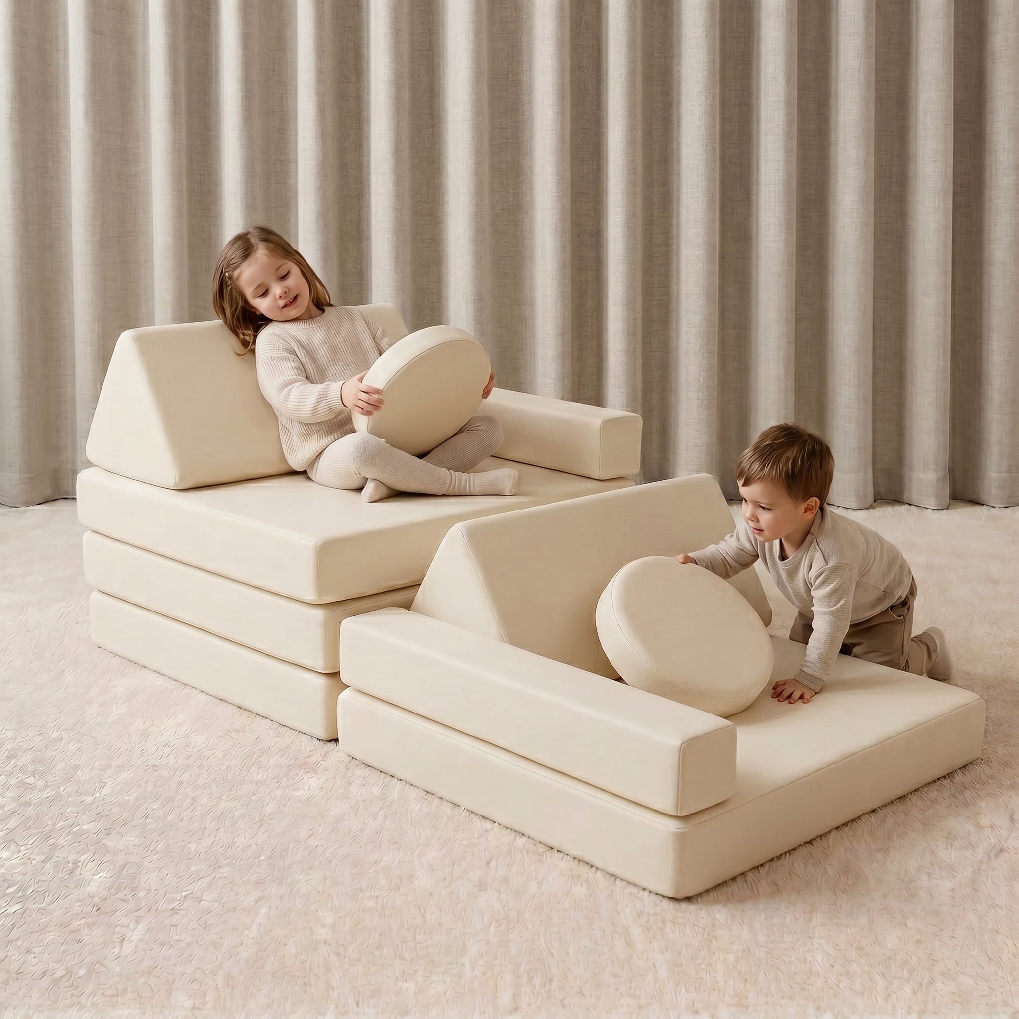 FUDGee® Circle Bundle | 10-Piece Round Cushion Playroom