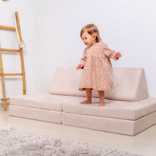 FUDGee Original Convertible 6-Piece Modular Kids Play Sofa | Handmade in UAE