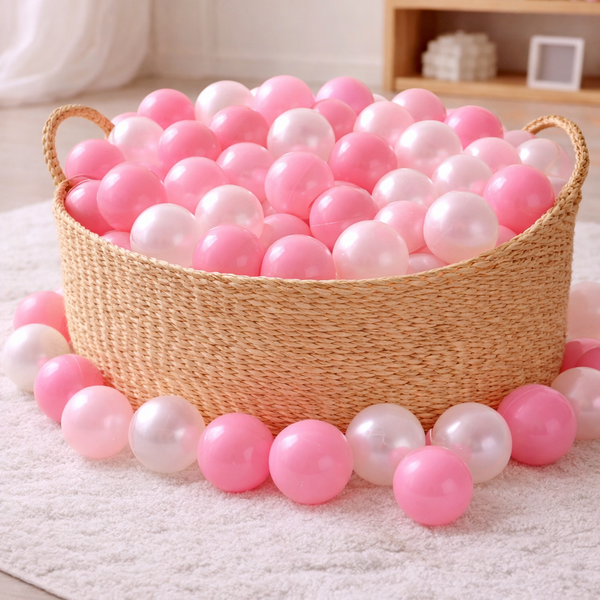 pink pearly balls for ball pit pools in UAE for kids