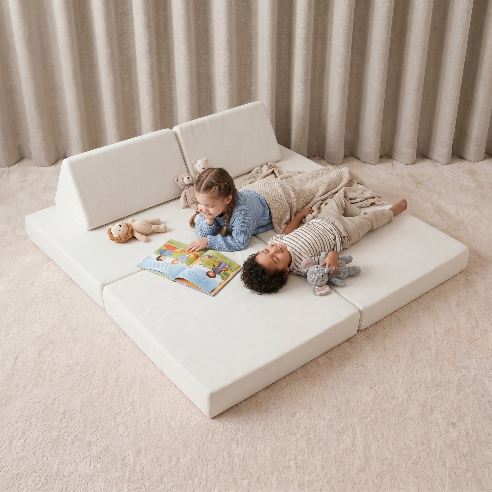 FUDGee® Original Play Sofa | 6-Piece Modular Kids Sofa