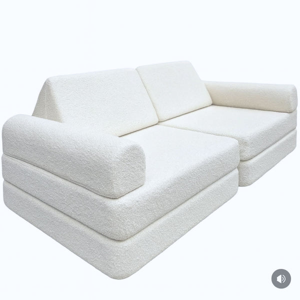 Luxe Modular Play Sofa | 8-Piece Contoured Design
